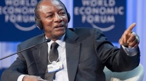 Guinea's president said Africa's leaders needed to change the perception of their continent