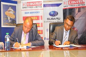 Subaru Kenya And Kingsway Tyres Sign Distribution Deal